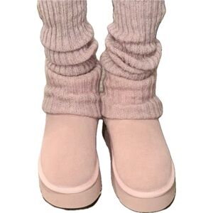Pink Slouchy Winter Boots! Size 8.5
